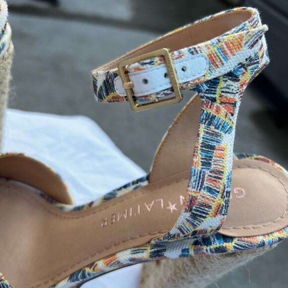 New Gibson Latimer Open Toes Platform Heels size 7 - Picture 3 of 9